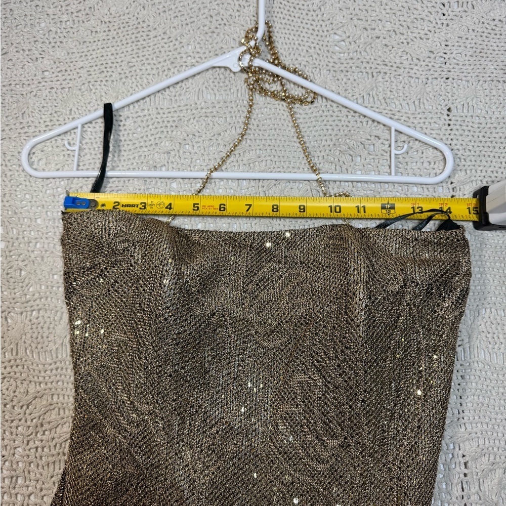 Gunne Sax Gold Backless Dress - Picture 8 of 12